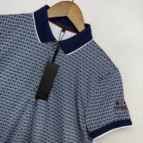 Greyson Tops - Greyson Polo Shirt Womens Medium Blue Rocket Mortgage Detroit Monogram Golf NEW